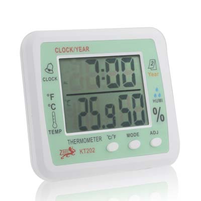 Digital Indoor / Outdoor Thermometer & Humidity with Clock / Alarm / Calendar - Click Image to Close